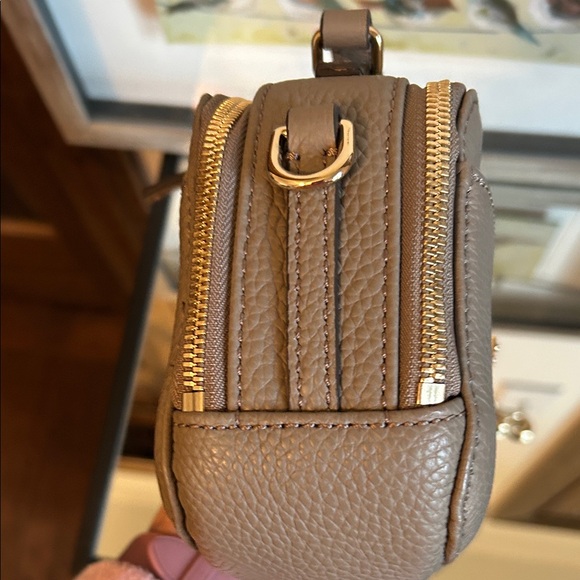 Dooney & Bourke Taupe Leather Crossbody Bag - Picture 7 of 16